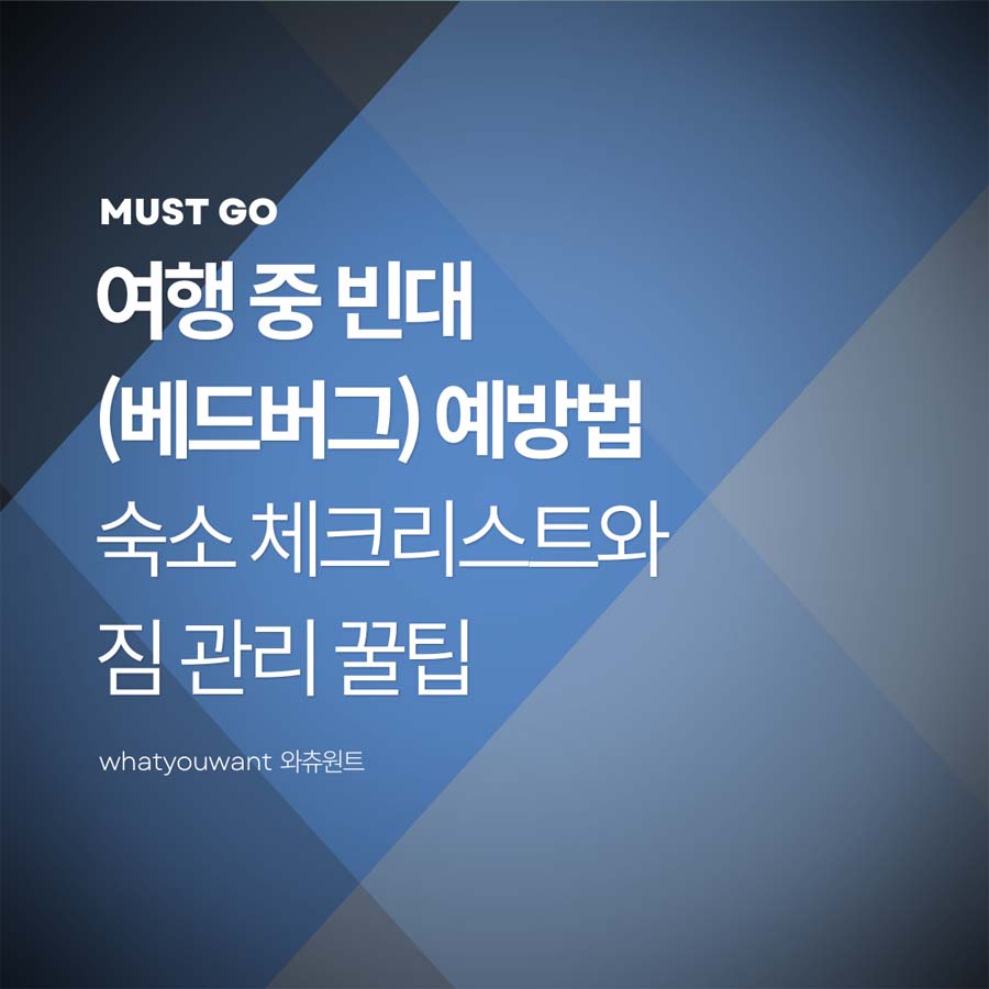 여행 중 빈대(베드버그) 예방법 ❘ 숙소 체크리스트와 짐 관리 꿀팁