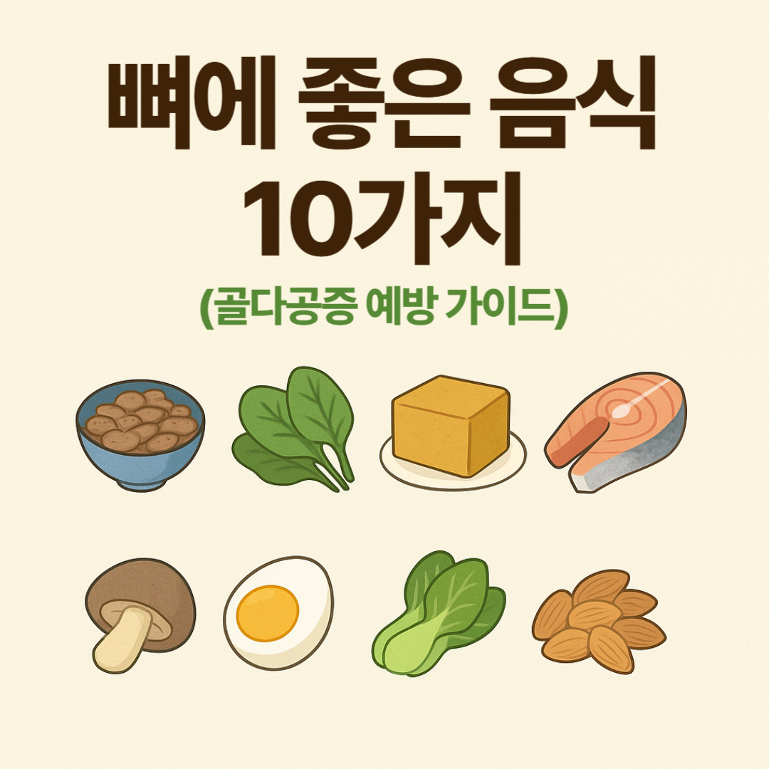 뼈에 좋은 음식 10가지