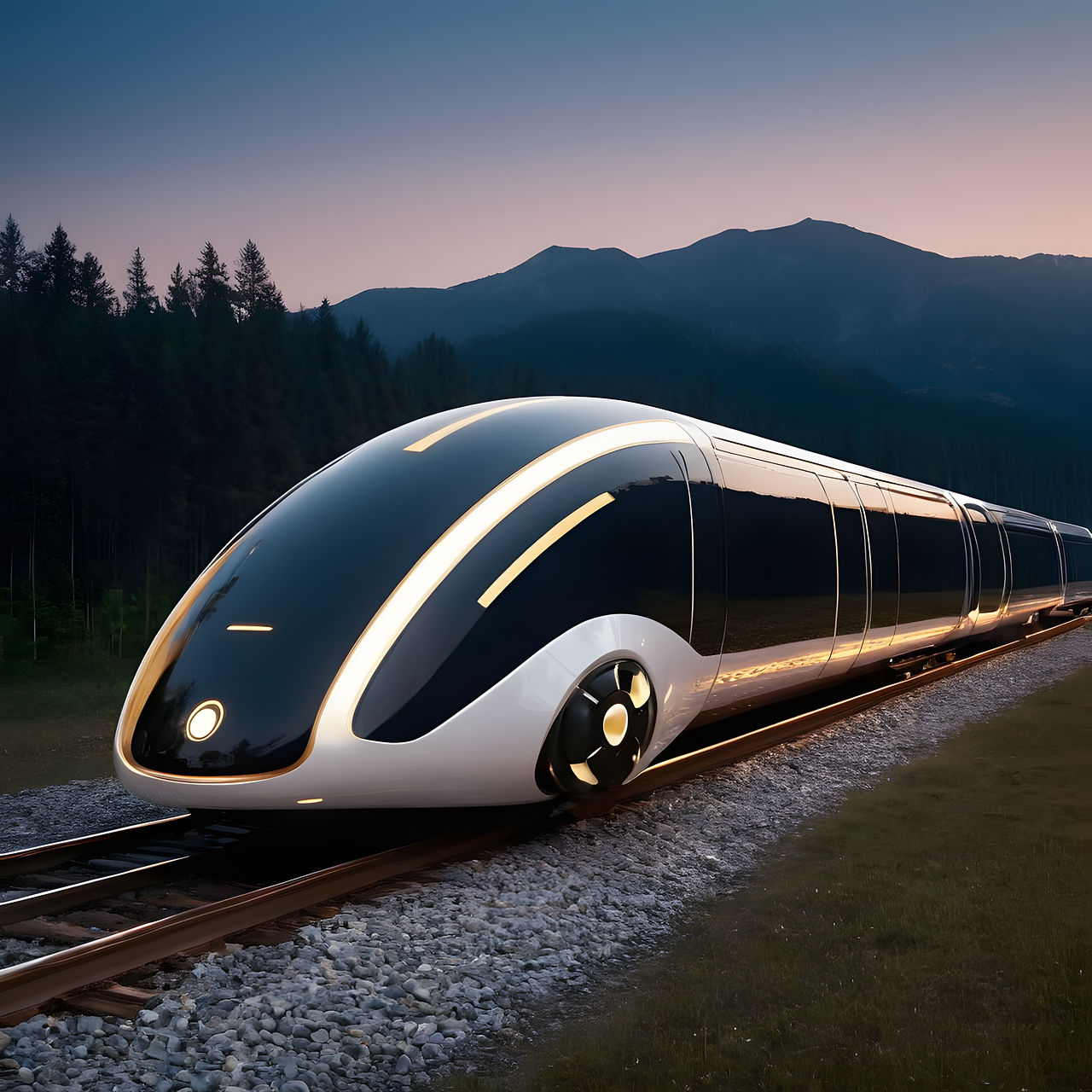 미래의 기차 이미지