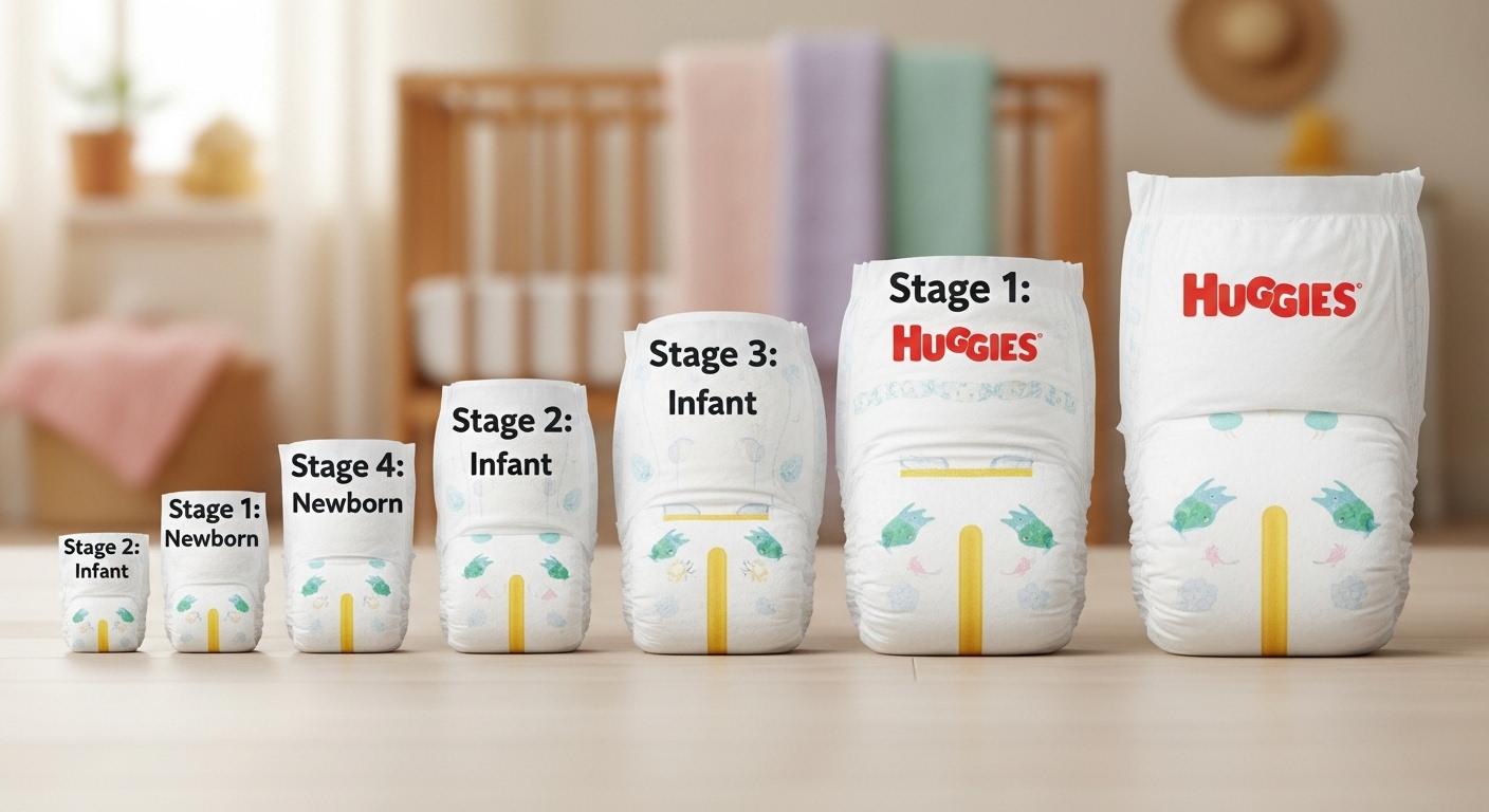 하기스 기저귀 7단계