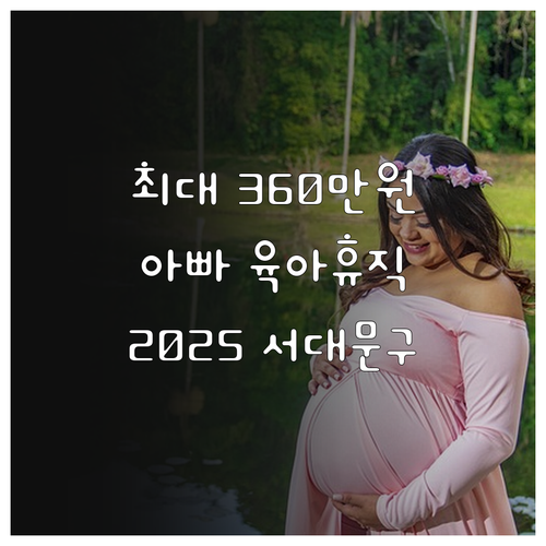 최대 360만원 2025 서대문구 아..