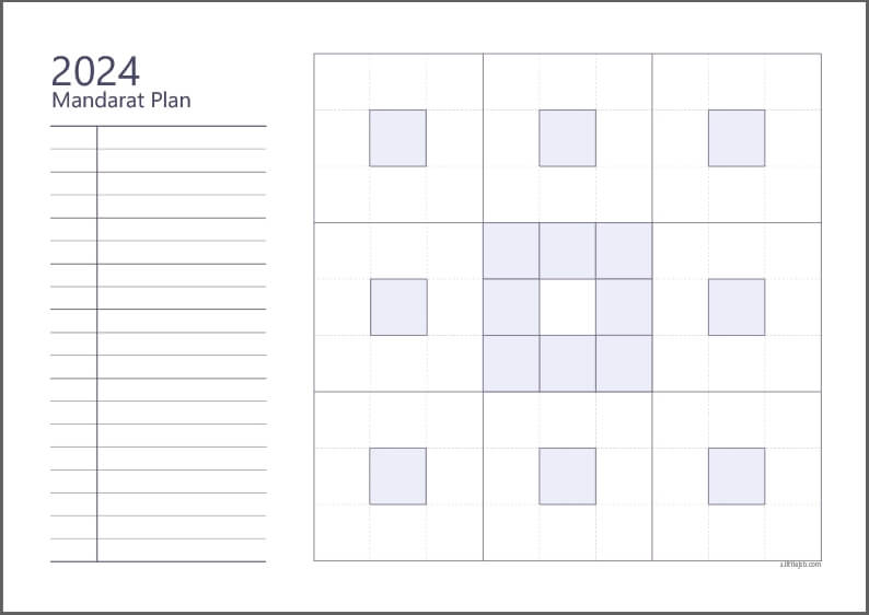 만다라트_양식_계획표