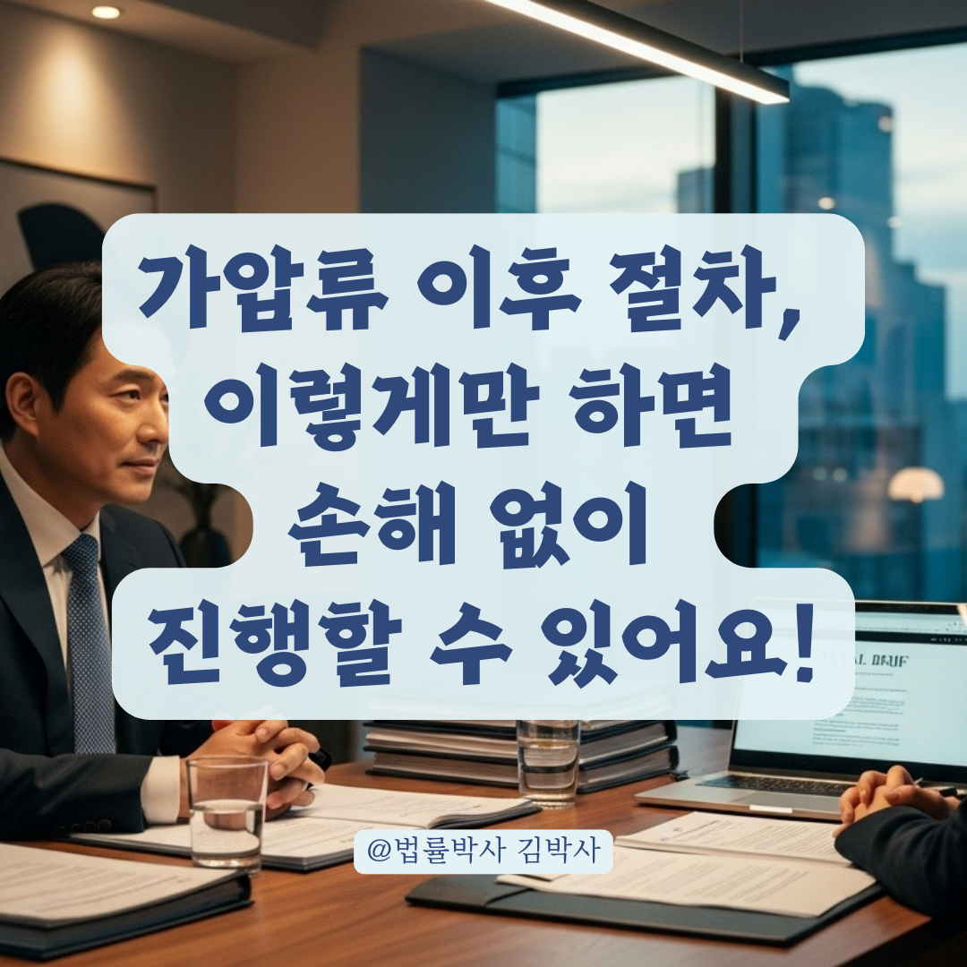 법무법인 통해 가압류까지 했다면, 다음 단계와 비용 부담 알아보기.