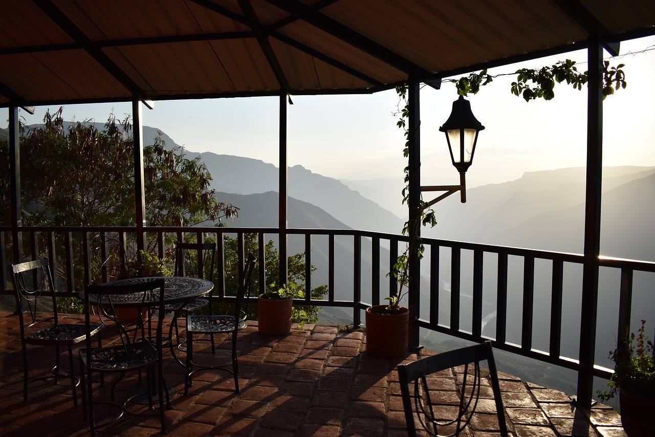 자연 속 카페 풍경