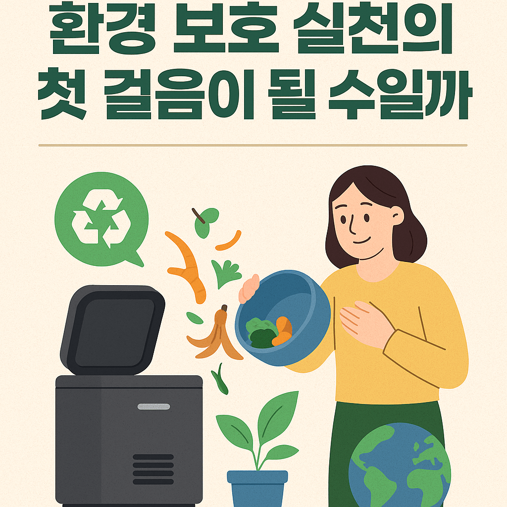 음식물처리기 환경 보호 실천의 첫 걸음이 될 수 있을까?