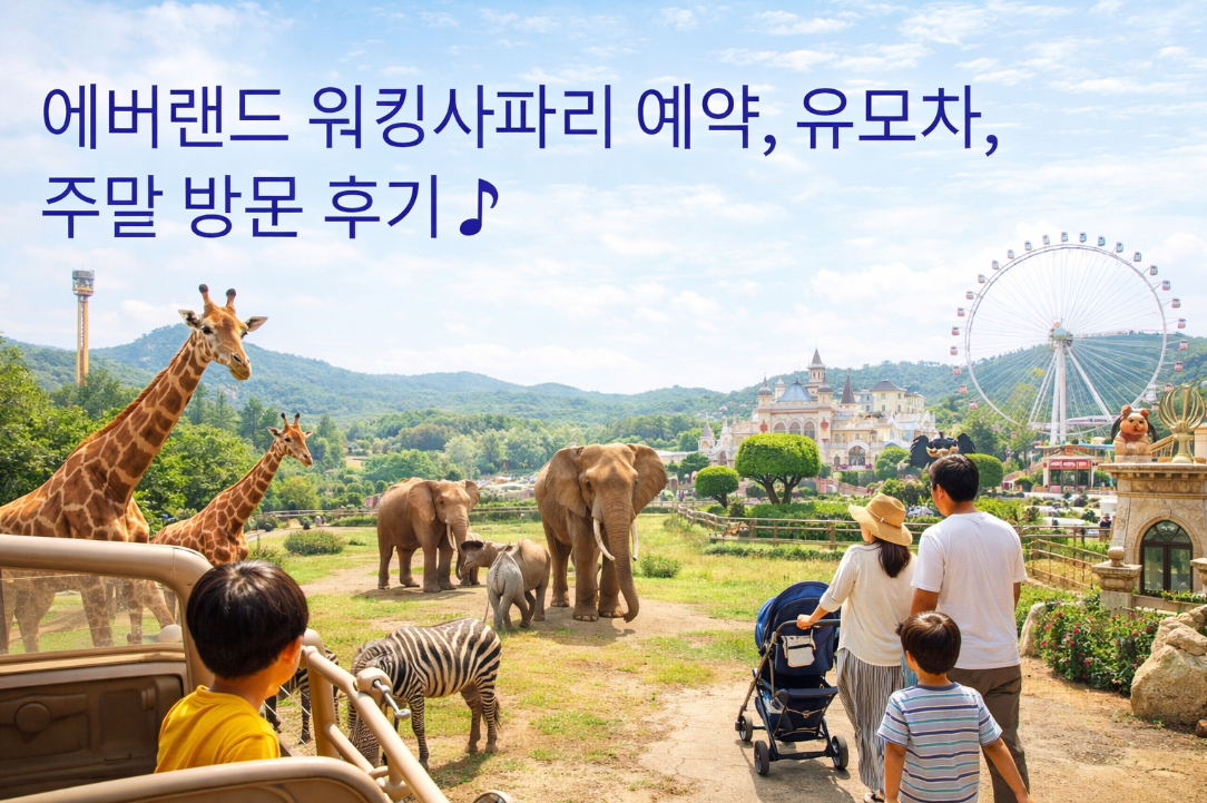 에버랜드 워킹사파리 예약부터 유모차 팁까지 주말 완벽 공략