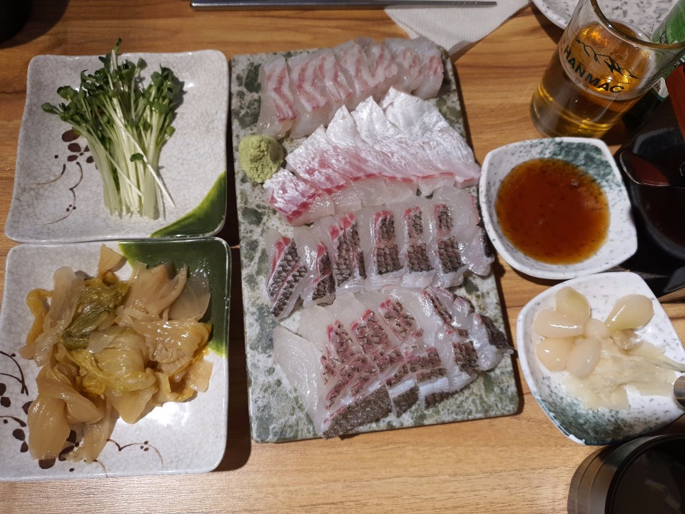 참돔사시미