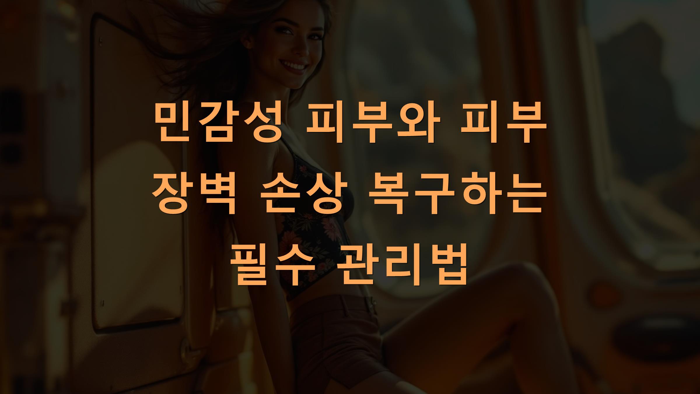 민감성 피부와 피부 장벽 손상 복구하는 필수 관리법
