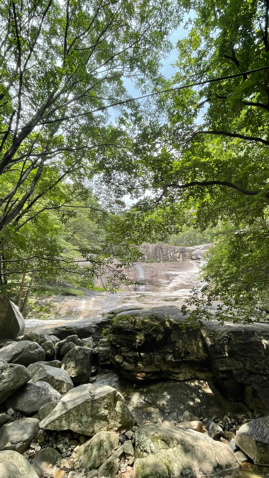 쌍폭포 가는 길