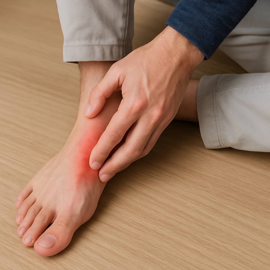 오른쪽 발등 통증