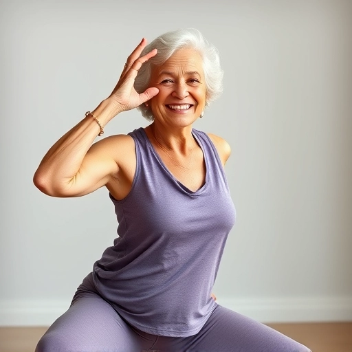 건강한 식단으로 꾸준한 두뇌 운동을 하는 시니어 여성