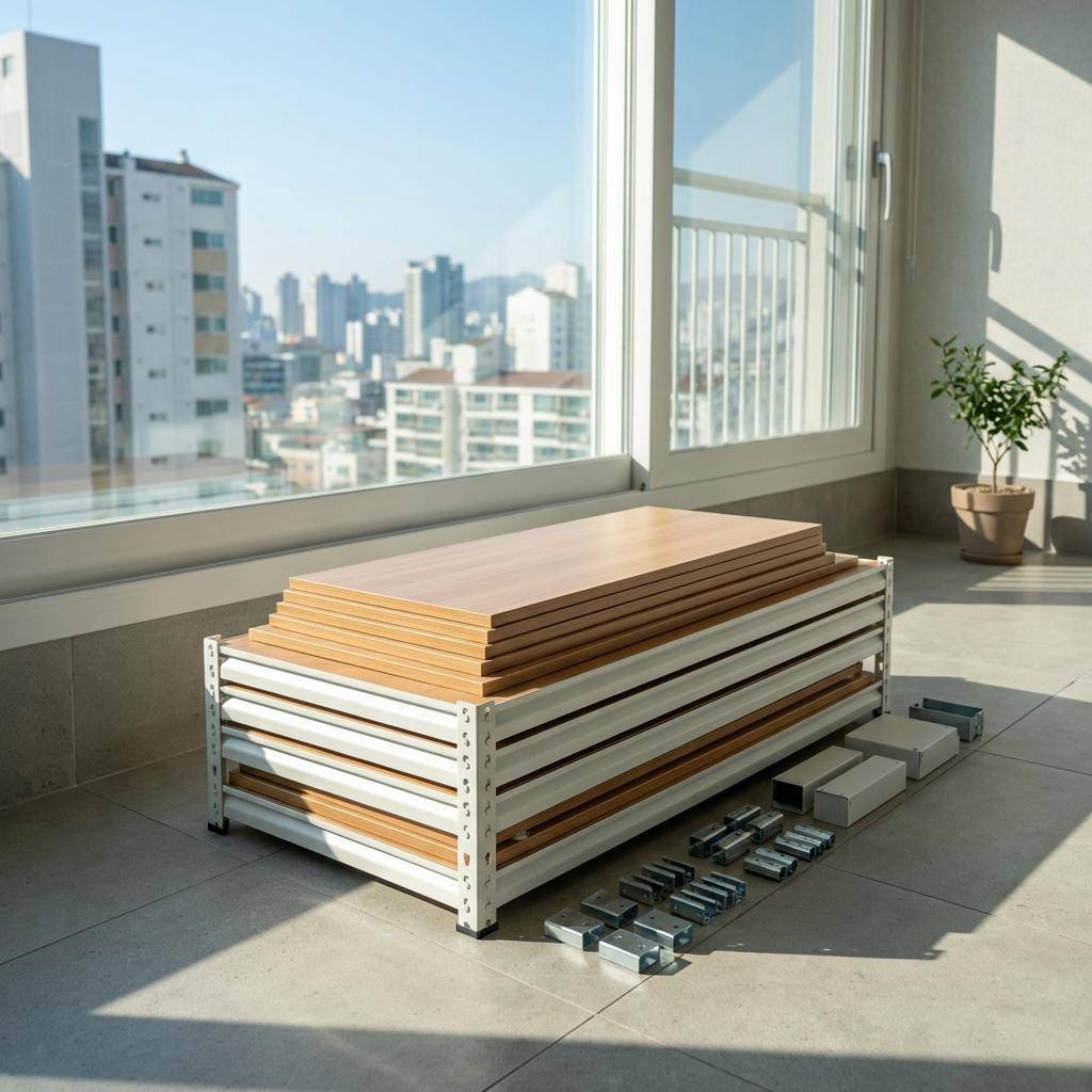 이사 갈 때도 가져가는 조립식 앵글, 재조립 편의성 비교