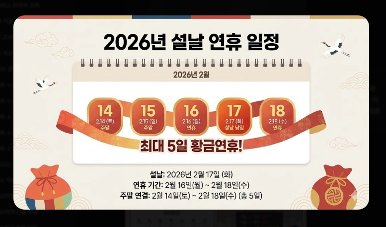 설날 버스표 예매(연휴 일정, 방법)(2026년 + 꿀팁)