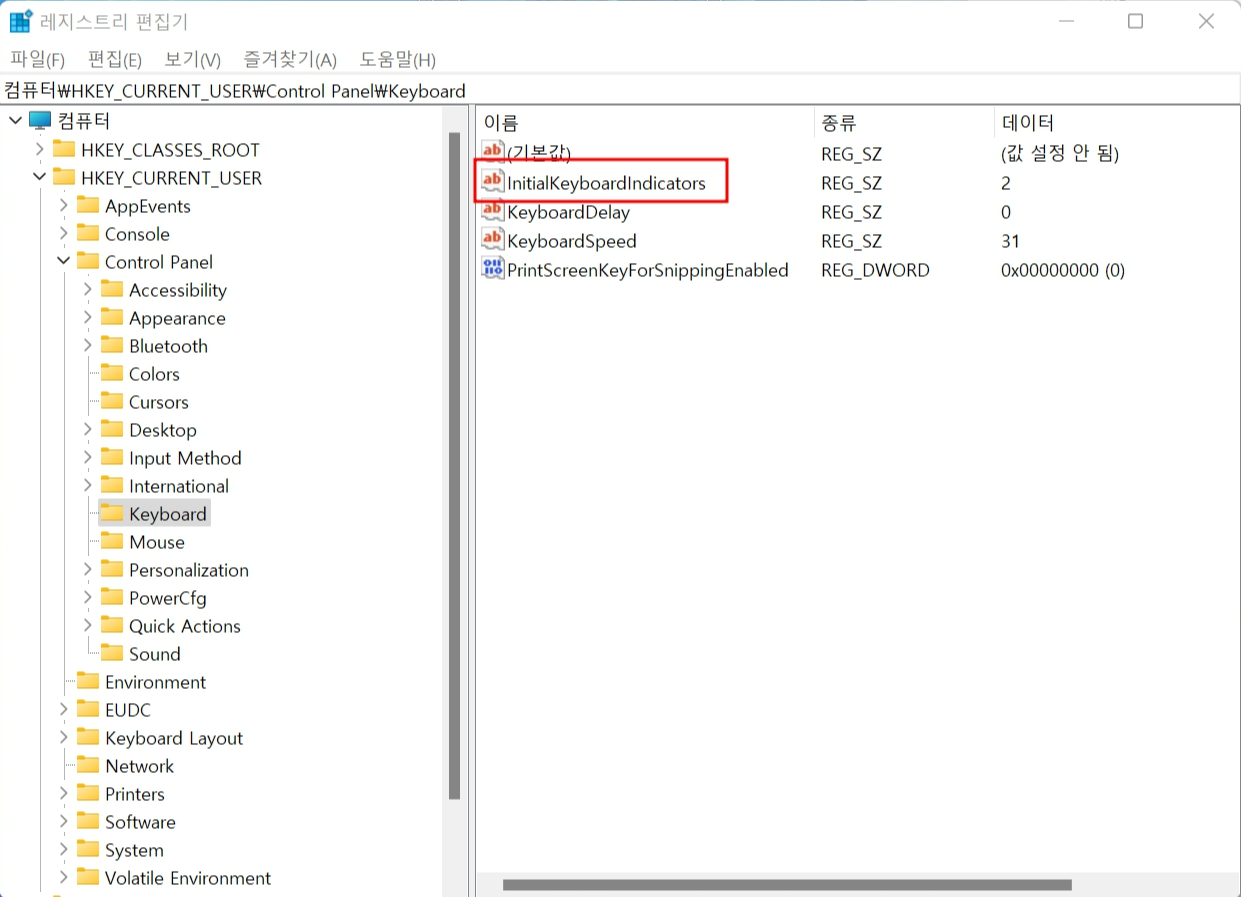 InitialKeyboardlndicators