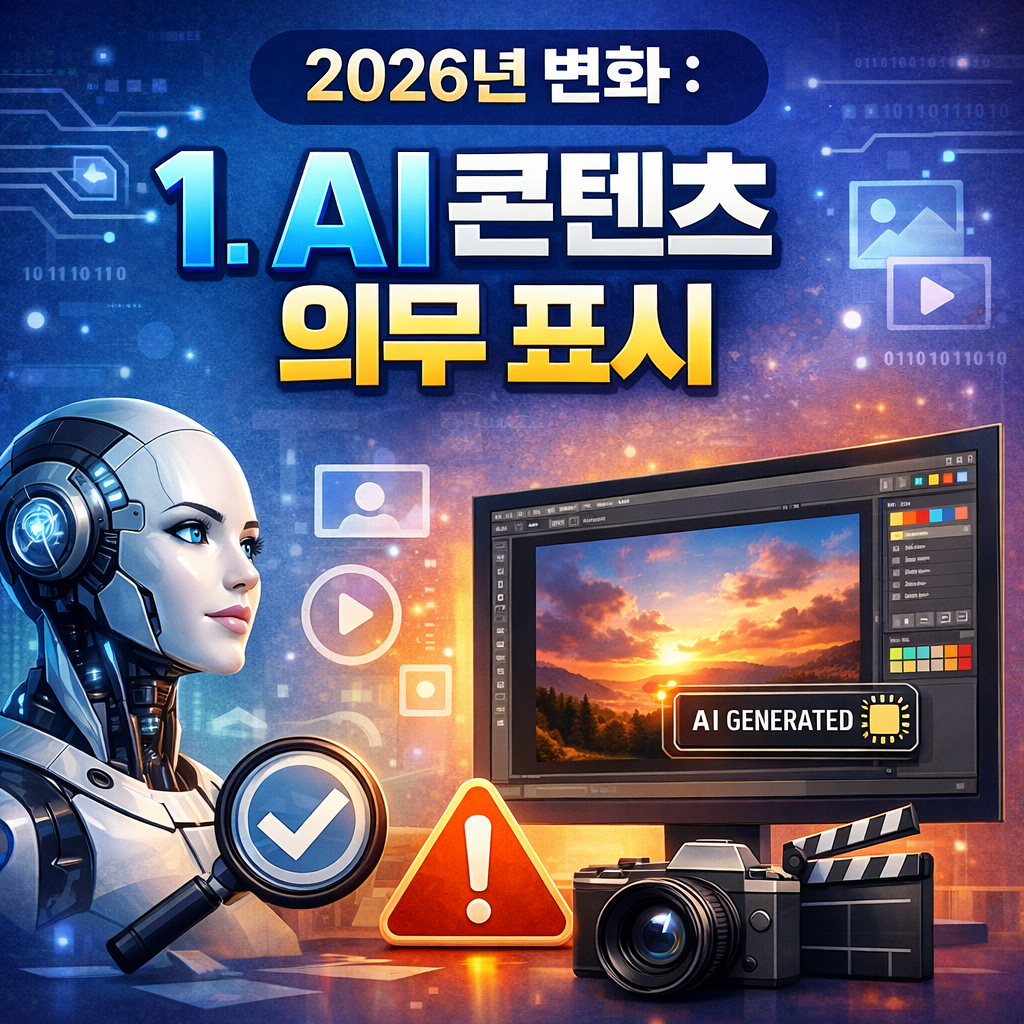 2026년 변화 : 1. AI 콘텐츠 의무 표시