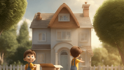 새로운 집으로 이사 가는 고객