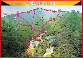황악산 등산지도 