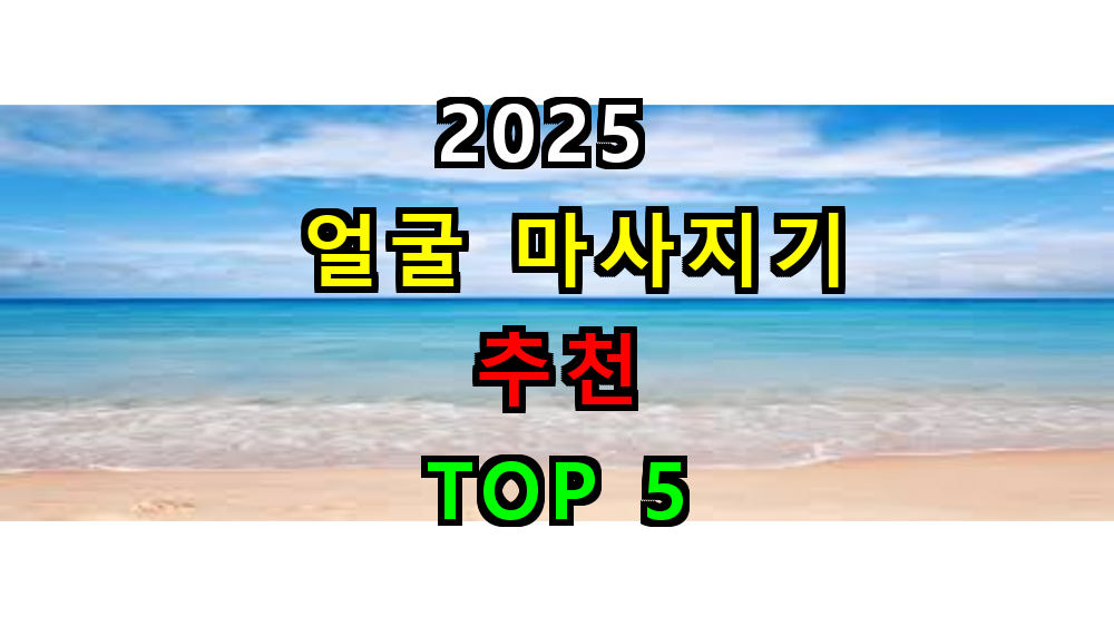 2025 얼굴 마사지기 추천 TOP 5