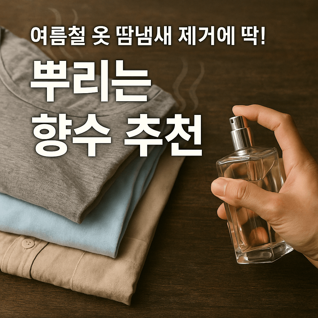 땀냄새 제거용 뿌리는 향수 추천
