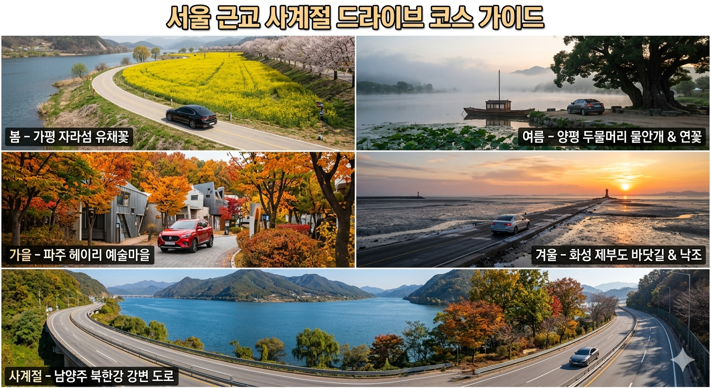 서울 근교 드라이브 코스 — 계절별로 딱 맞는 코스 추천