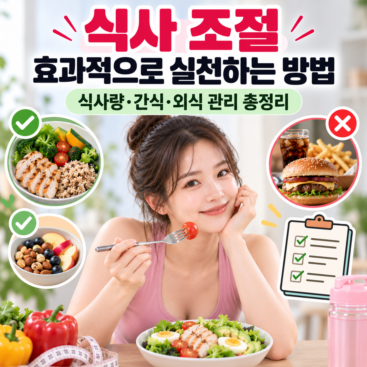 식사 조절 효과적으로 실천하는 방법