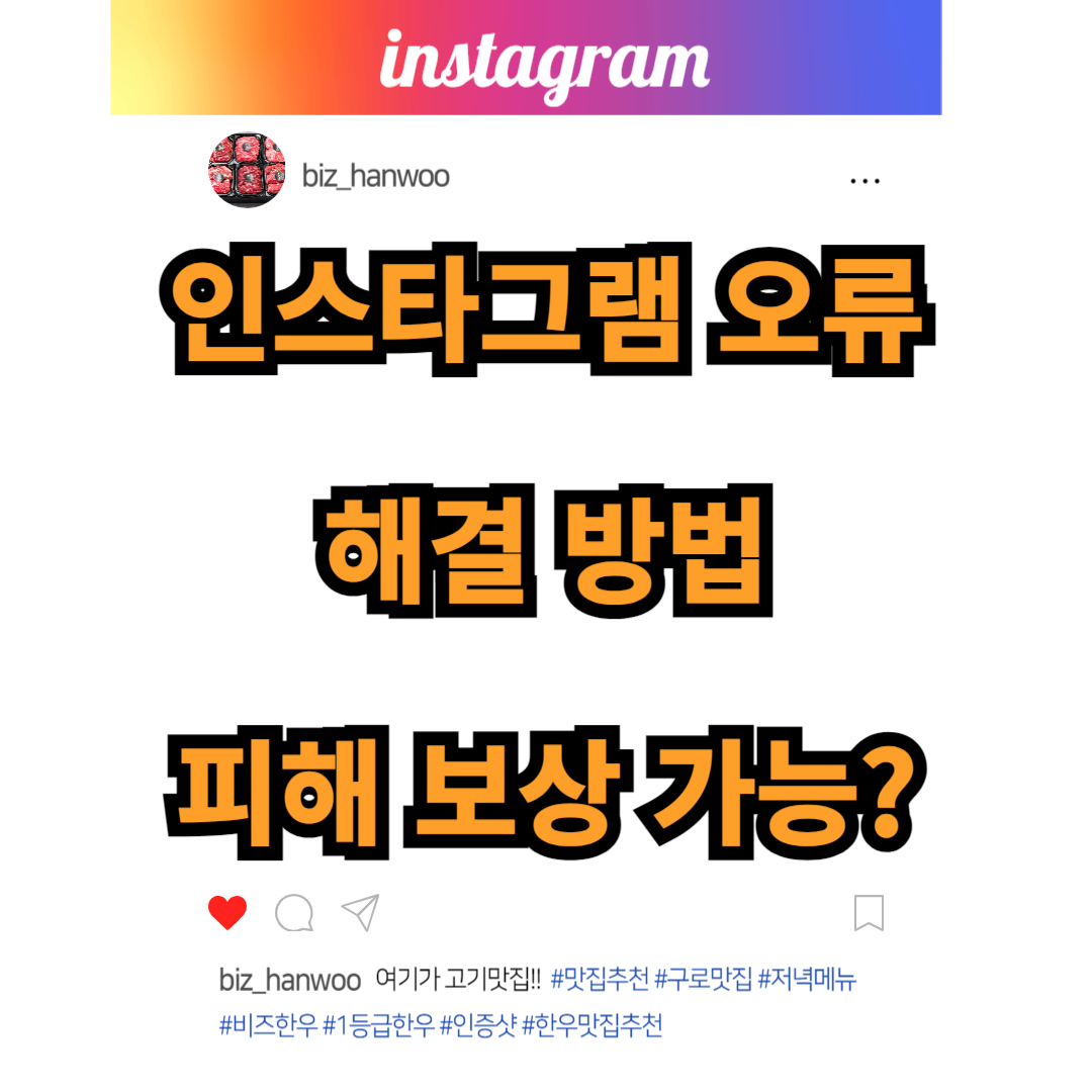 인스타그램 오류