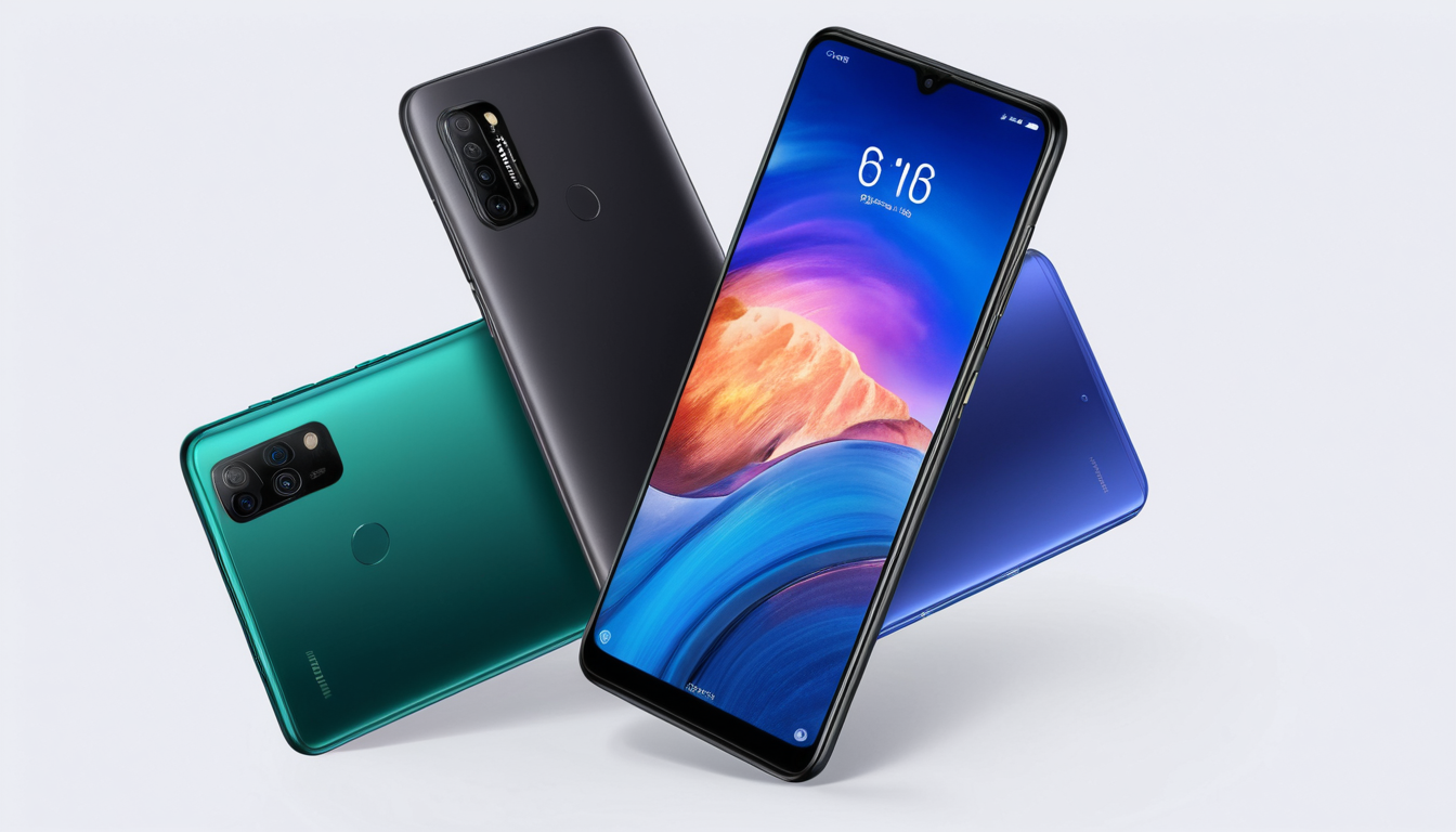 Xiaomi Redmi Note 13 smartphone with a 6.6-inch AMOLED display and dual rear cameras, ideal for budget-conscious beginners.