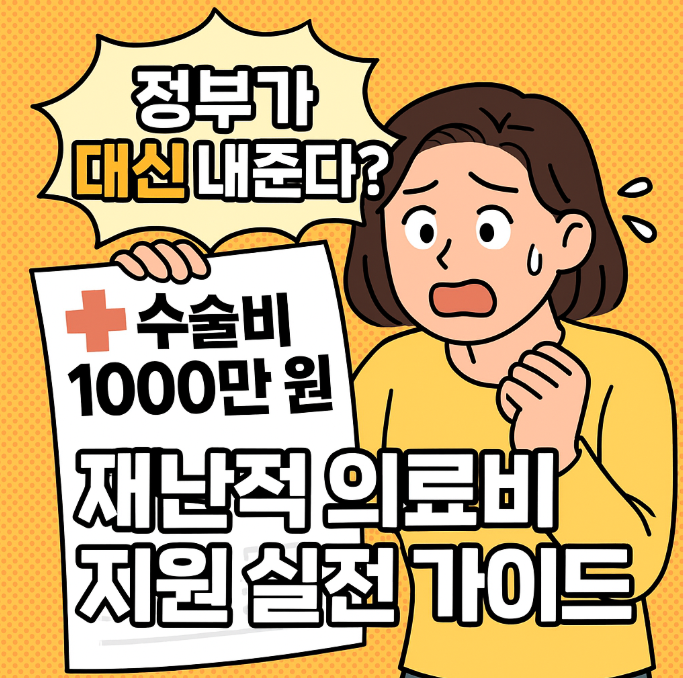 수술비 1000만 원, 정부가 대신 내준다? 재난적의료비 지원 실전 가이드