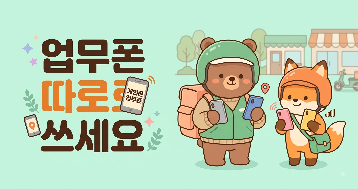배달·퀵·대리 기사님 업무폰, 무약정 선불폰이 딱 맞는 이유
