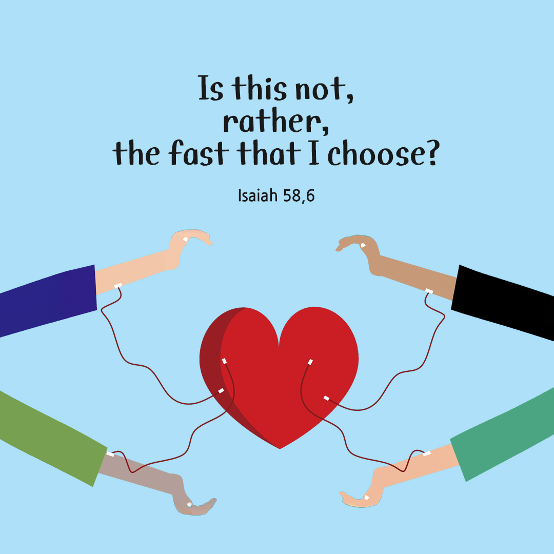 Is this not, rather, the fast that I choose? (Isaiah 58,6) by pieonane Daily Bible quote image