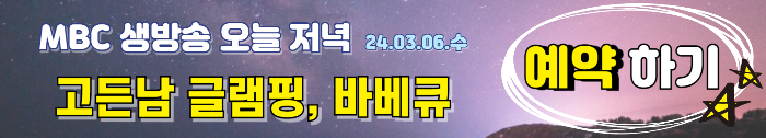 생방송 오늘 저녁 셀프바베큐 고든남 예약하기