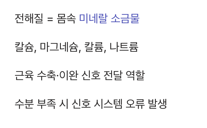전해질 불균형, 근육의 반란