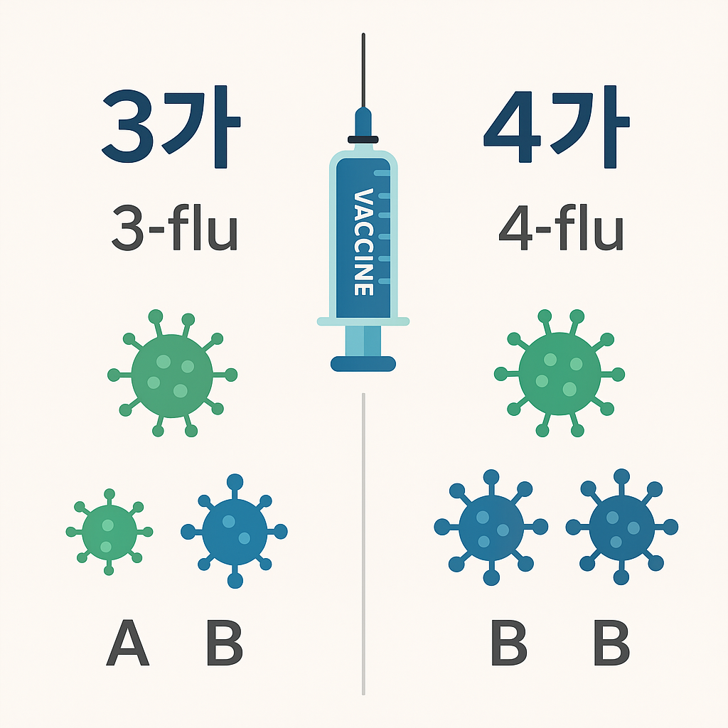 독감 예방접종, 3가와 4가의 차이 제대로 알고 맞아요