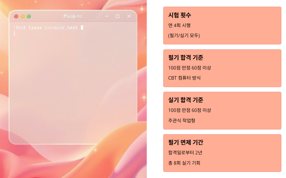 리눅스마스터2급 예상 시험 일정 및 횟수