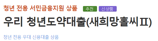 청년 대출