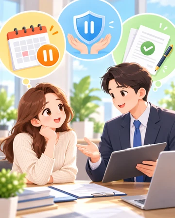 보험료 납입 유예 신청 전 확인사항2