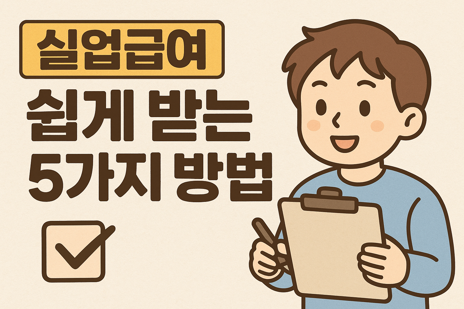 실업급여 쉽게 받는 5가지 방법 관련사진