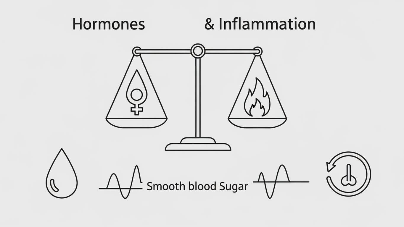호르몬 균형과 항염의 상관관계
