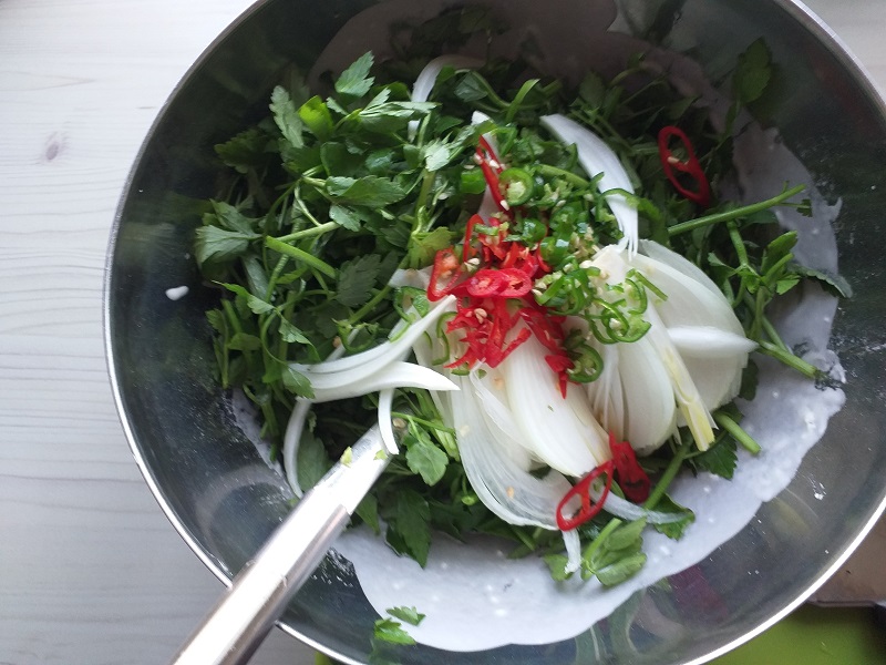 미나리전,미나리부침개