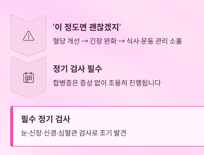 혈당 수치 안정 후 방심하면 생기는 일
