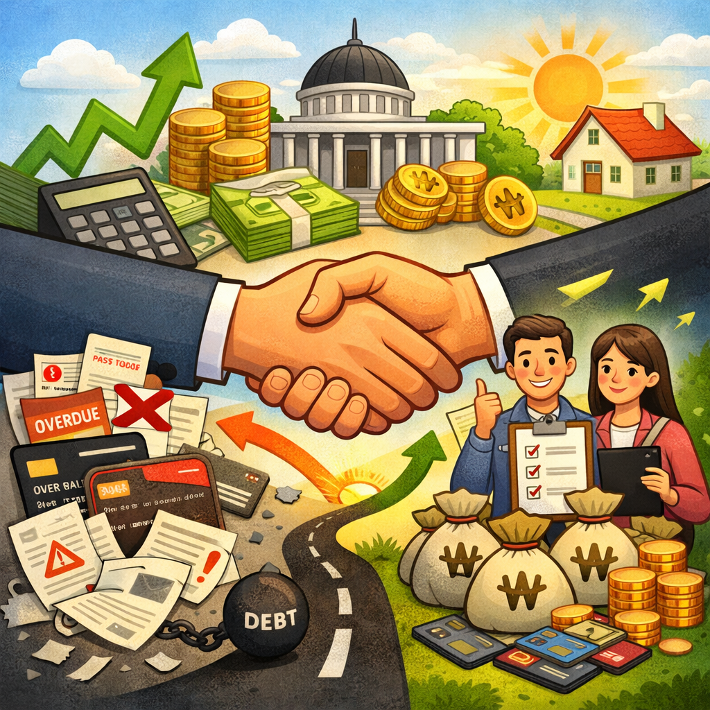 정부지원 채무통합 대출 신청방법 총정리｜대환대출 조건&middot;자격 한눈에 관련 사진