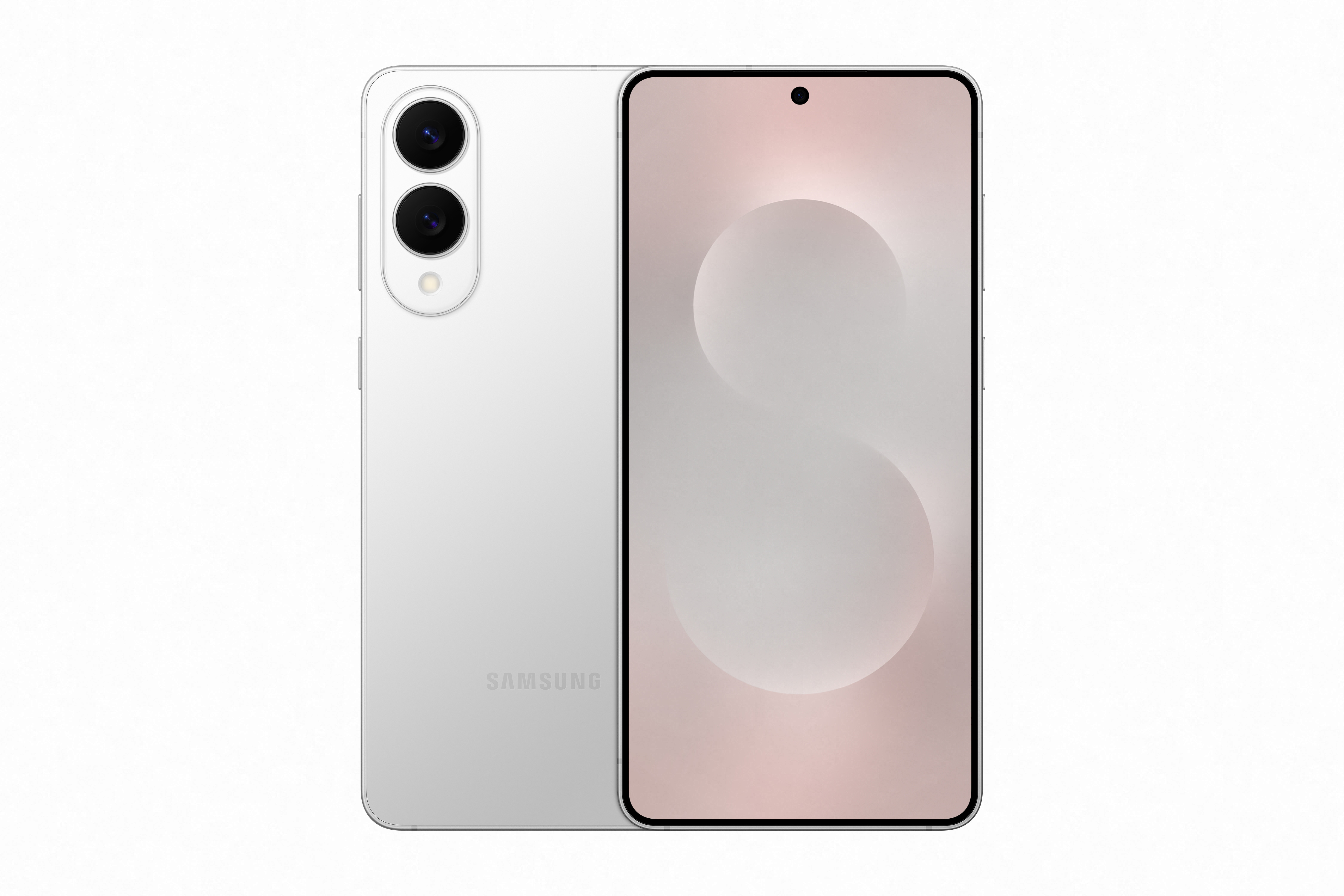 갤럭시 S25 엣지 실버 전면 정면