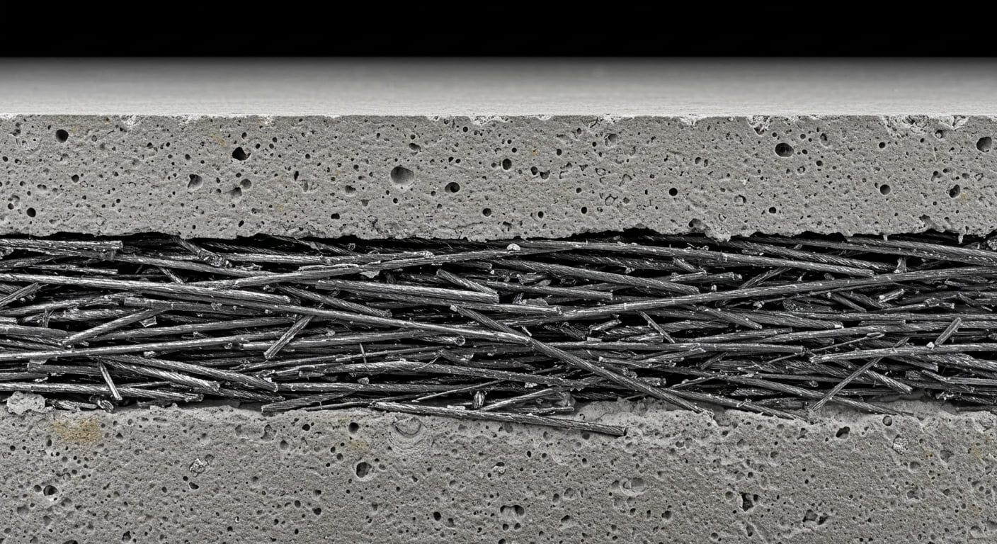 섬유분산 강섬유 콘크리트