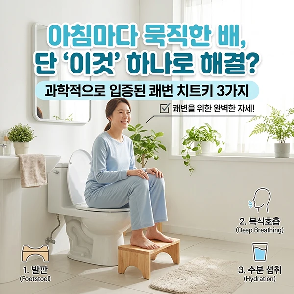 과학적으로 입증된 쾌변 치트키 3가지