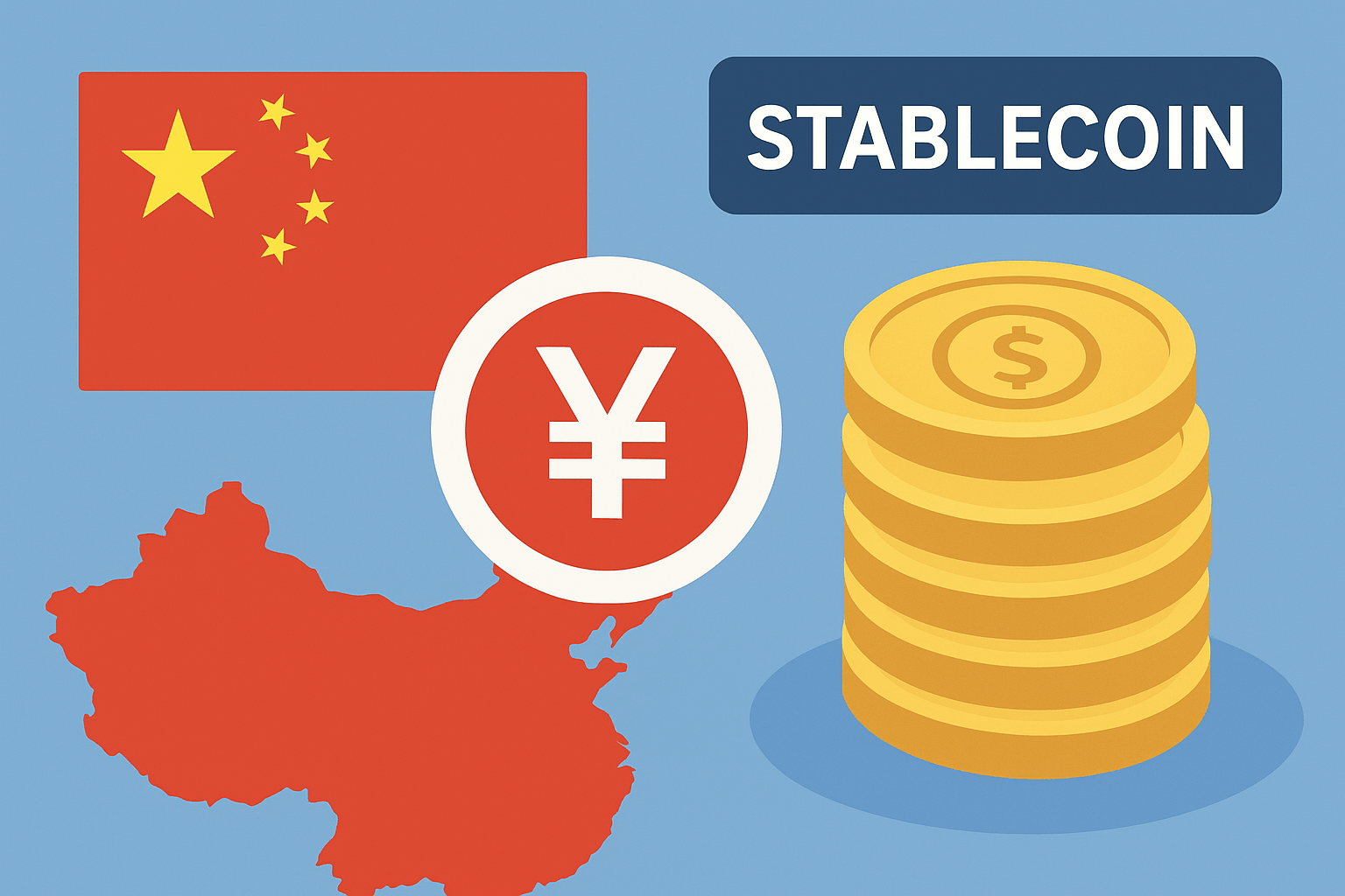 위안화 스테이블코인 관련 이미지