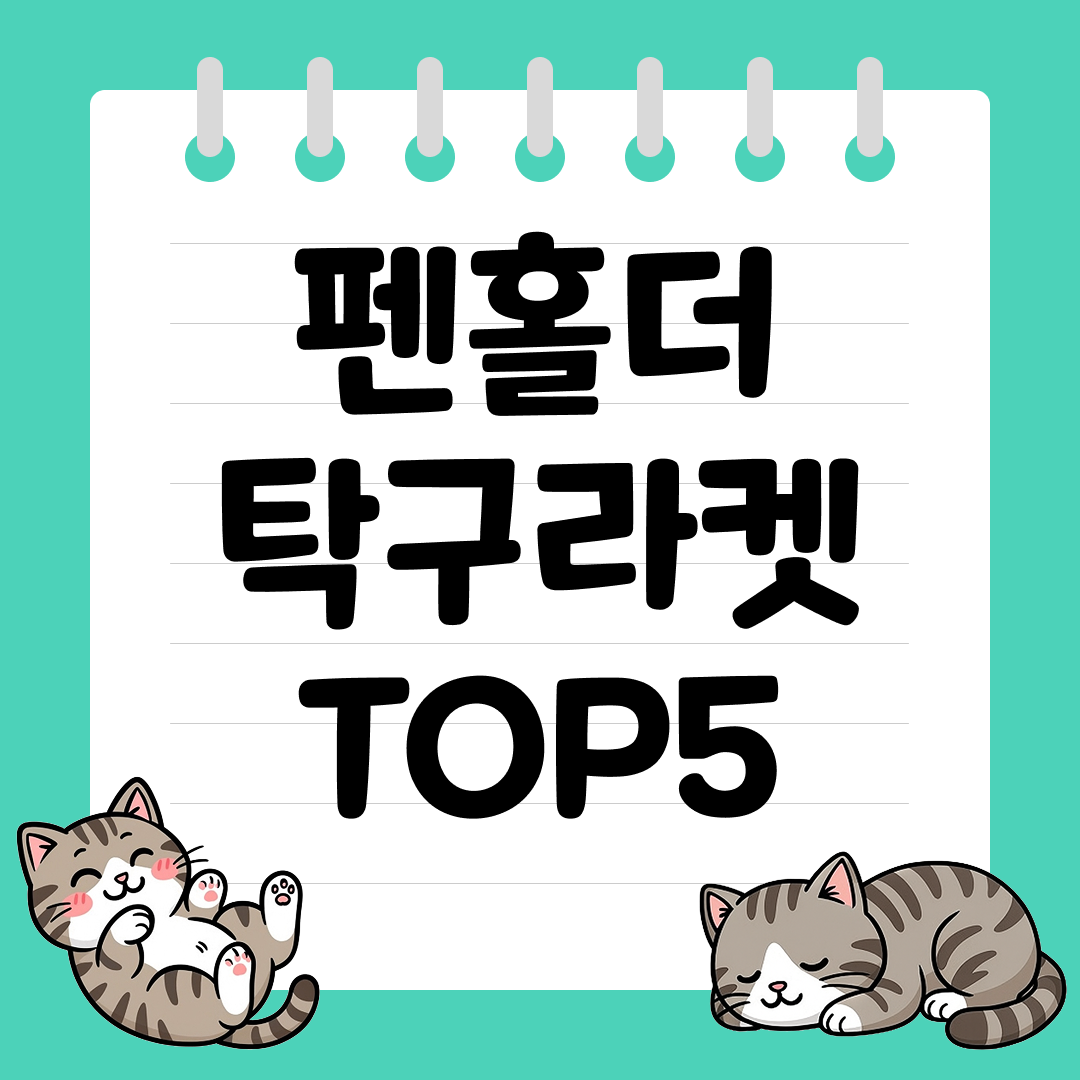 입문용 펜홀더 라켓 추천 순위 TOP5