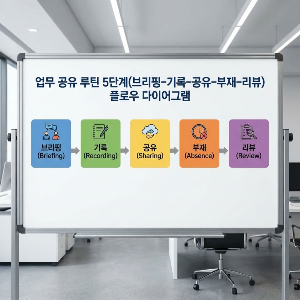 업무 공유 루틴으로 실수 줄이는 방법 알려 드립니다.
