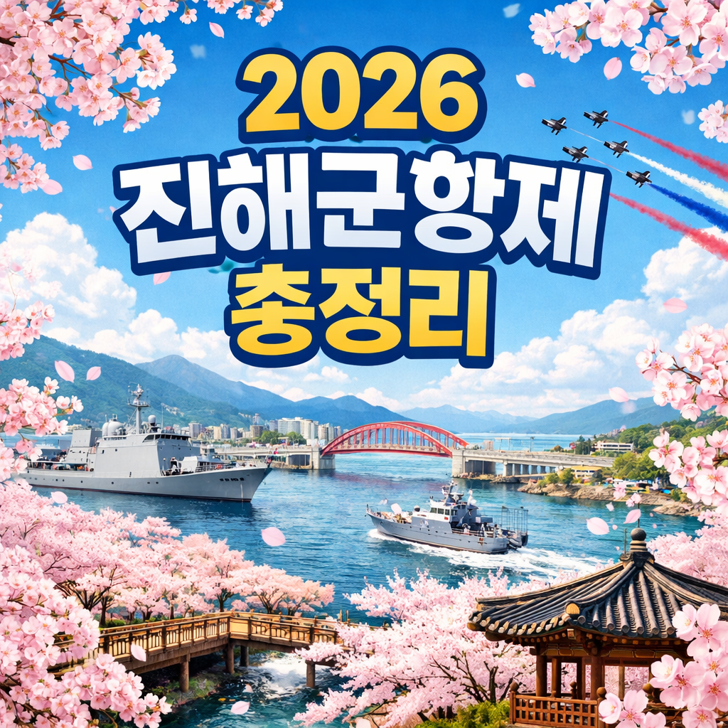 진해군항제 총정리 : 2026 일정부터 여좌천 경화역 교통까지 한 번에