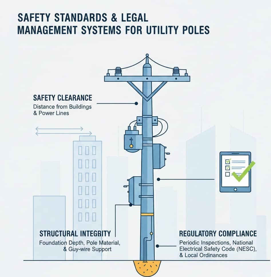 국내 전봇대 안전 기준과 법적 관리 체계