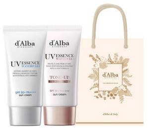 달바 워터풀 에센스 선크림 SPF50+ PA++++ 50ml + 워터풀 톤업 선크림 SPF50+ PA++++ 50ml + 기프트백, 1세트